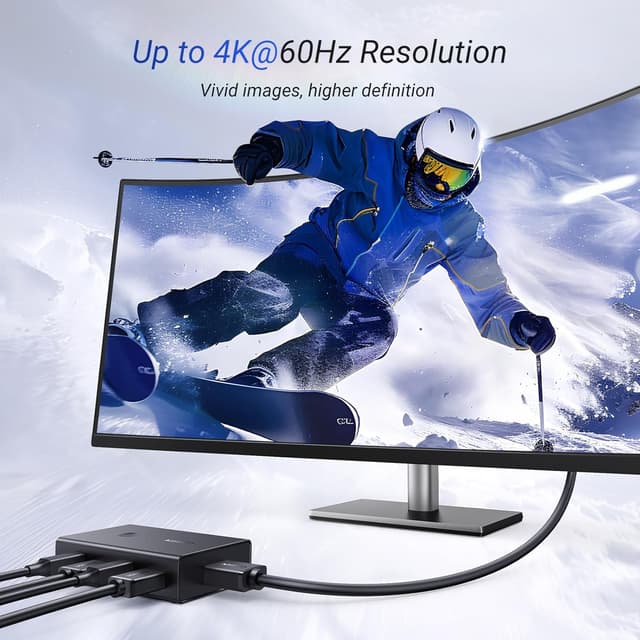 Thumbnail 4 de UGREEN KVM HDMI Switch 4K 60Hz 2in 1out