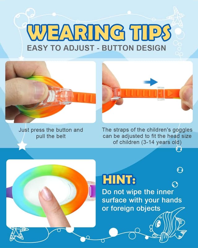 Thumbnail 1 de Victoper Kids Swimming Goggles 4-16 years