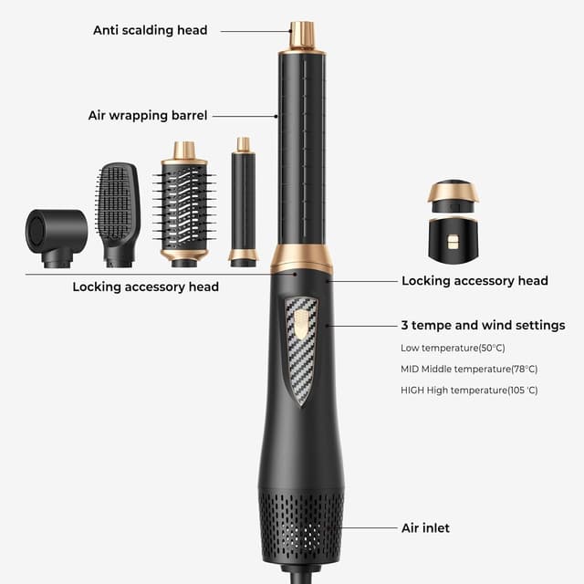 Thumbnail 6 de Neue Airstyler 5 in 1 Hairstyler Set 1000W