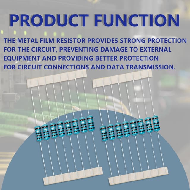 Detalle 2 de Innfeeltech 6,8 kΩ Metallfilm-Widerstand 100 Stück 🔌