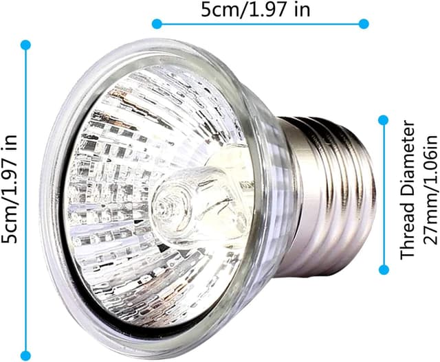 Thumbnail 3 de PewinGo 50W UVA UVB heat lamp for reptiles