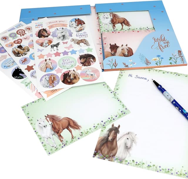 Detalle 2 de Depesche 12933 Miss Melody set di cancelleria con cartella per lettere e adesivi