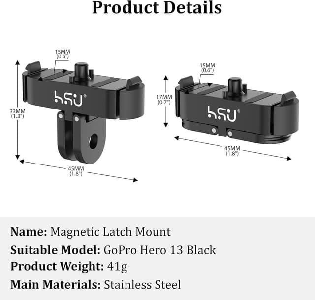 Thumbnail 6 de HSU Quick Release Mount for GoPro Hero 13 Black