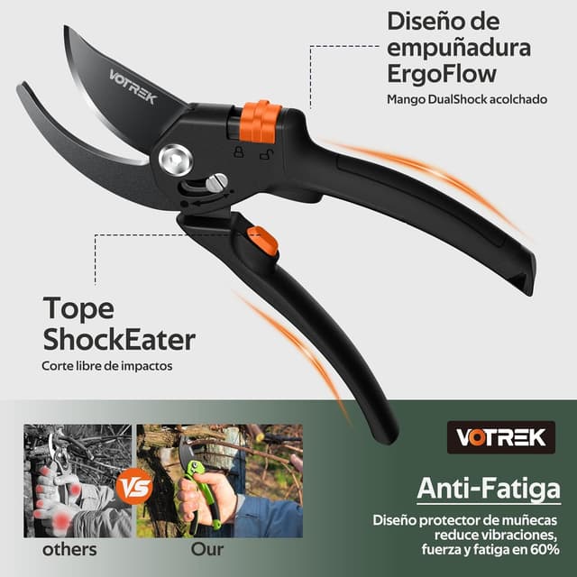 Thumbnail 4 de VOTREK Tijeras de Poda Bypass Pro 21,5 cm