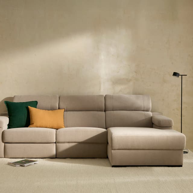 Detalle de El Corte Inglés City sofá 3 plazas 1 relax eléctrico