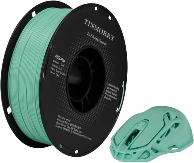 Detalle de TINMORRY ABS Filament 1,75 mm (ABS Pro) Cyan – 1-kg-Rolle mit Maßgenauigkeit ±0,03 mm