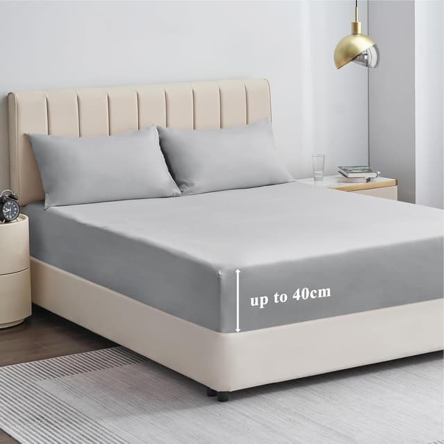 Thumbnail 2 de Aisbo King Size Fitted Sheet 150x200cm