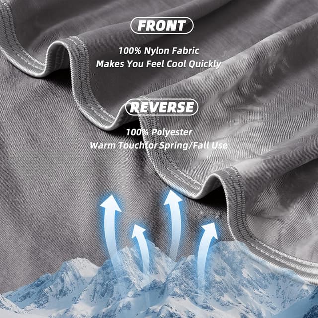 Detalle 2 de inhand Cooling Blanket Queen Size (90"x90") — cooling bedding for hot sleepers