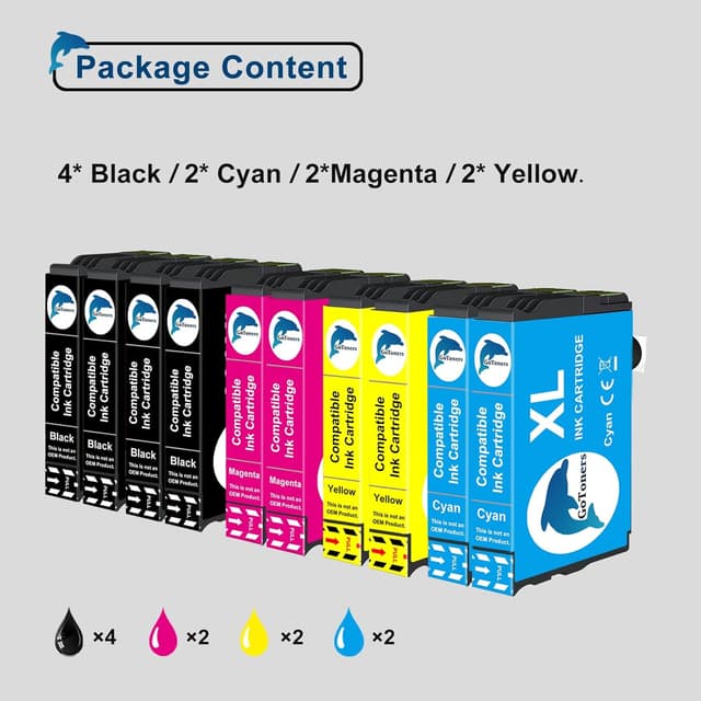 Thumbnail 1 de GoToners 604XL 10er-Pack kompatible Patronen 🖨