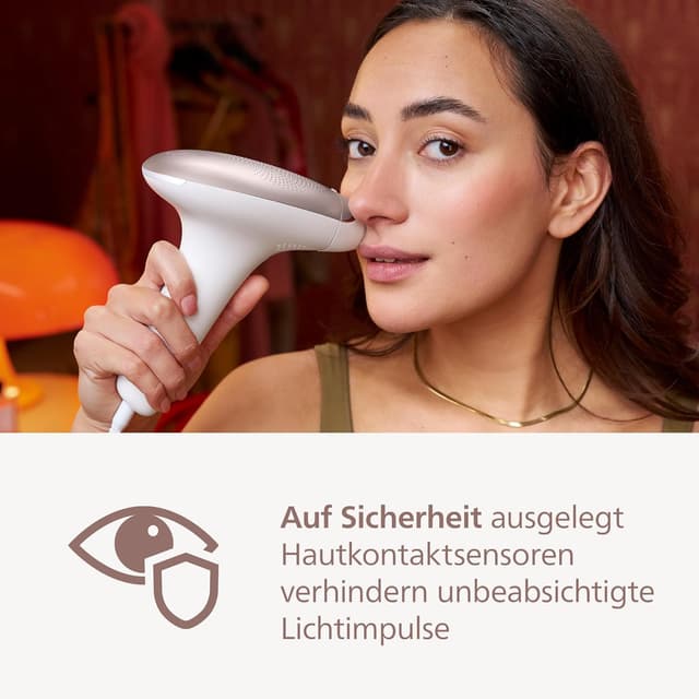 Detalle de Philips Lumea IPL 7000 Series (BRI921/00) – IPL-Haarentfernung für Körper & Gesicht inkl. Korrekturtrimmer