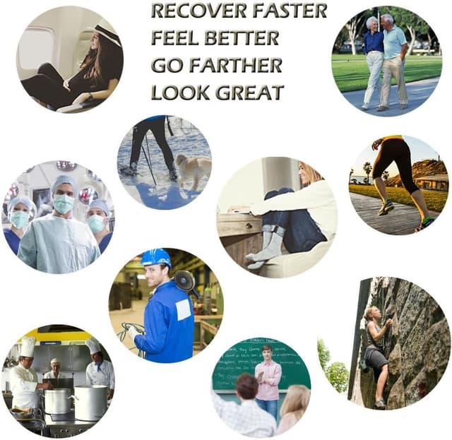 Detalle de Iseasoo Copper Ankle Compression Socks (Low Cut) with 15–20 mmHg Arch Support for Men & Women