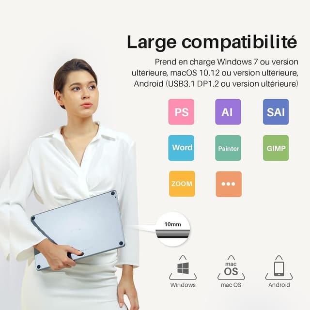 Thumbnail 6 de Huion KAMVAS Pro 13 2.5K tablette graphique