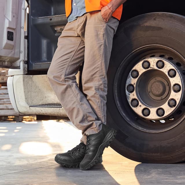 Detalle de NORTIV 8 Herren Outdoorschuhe – wasserdichte Wanderstiefel mit Grip und Knöchelstütze