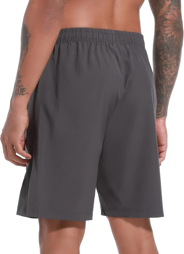 Detalle de UUMIAER Sporthose Herren Kurz im 2er/3er Pack – schnell trocknend mit Reißverschlusstaschen