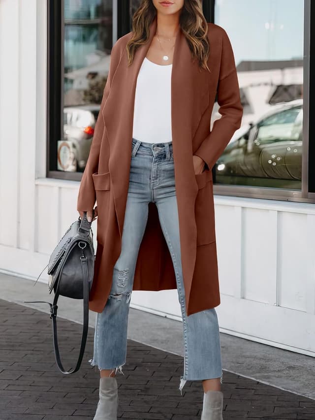 Thumbnail 5 de ANRABESS Women's Long Cardigan