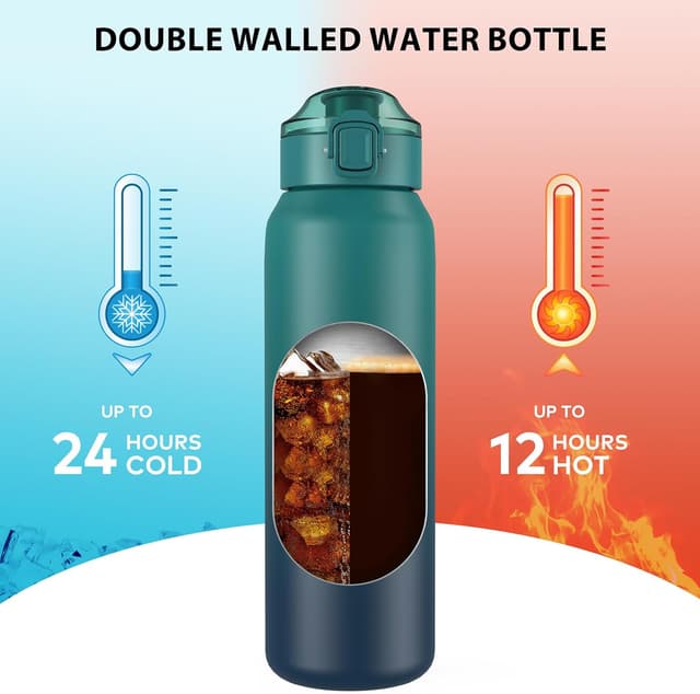 Detalle 2 de WEMEET Thermosflasche 1000 ml Edelstahl