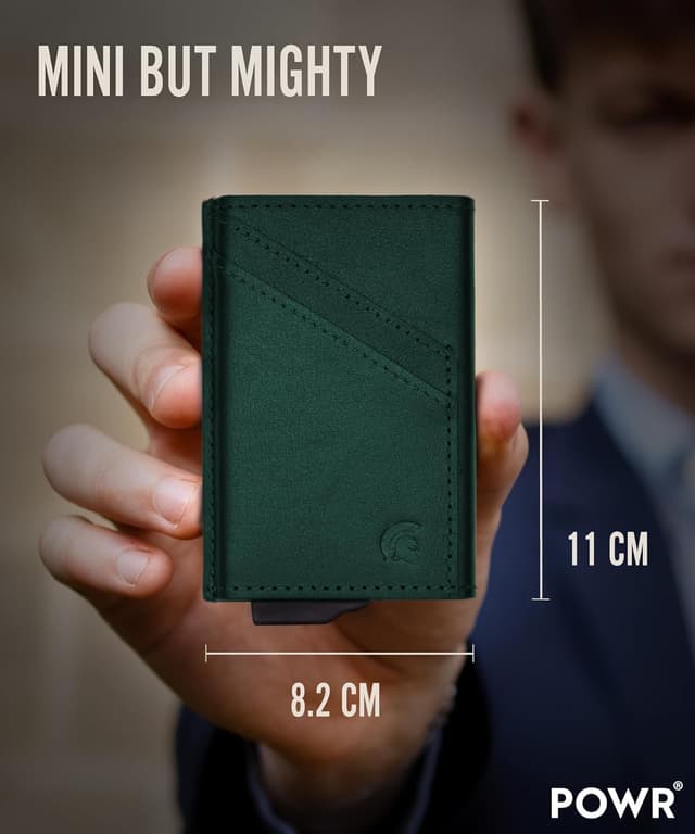 Detalle 1 de POWR RFID mini wallet metal, 9 carte