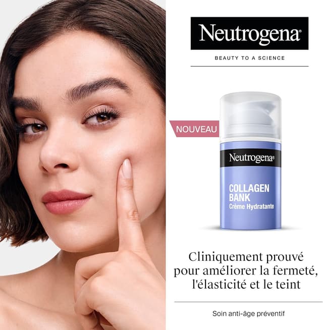 Detalle de Neutrogena Crème Hydratante Visage Collagen Bank (50 ml) au bakuchiol et micro-peptides