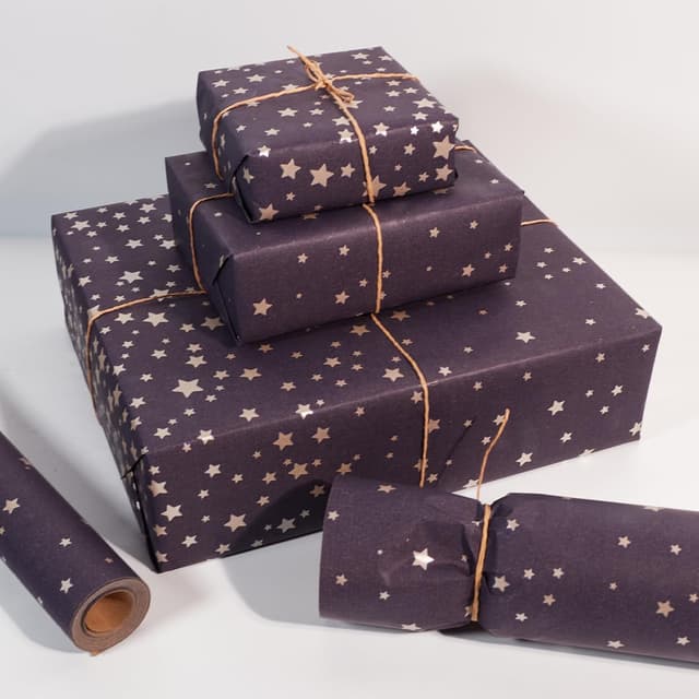 Thumbnail 4 de Birthday Wrapping Paper Roll 43cm x 10m Navy