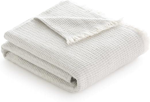 Detalle de Todocama - Manta GOFRE Algodón Extrasuave 🌟 230x240cm