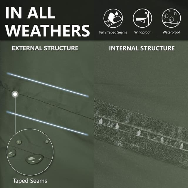 Detalle de 33,000ft men’s waterproof rain overtrousers with half-leg zips and zip pockets