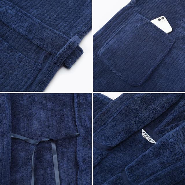 Thumbnail 3 de PJGGZ Men's Hooded Towel Robe - Quick Dry 🧖