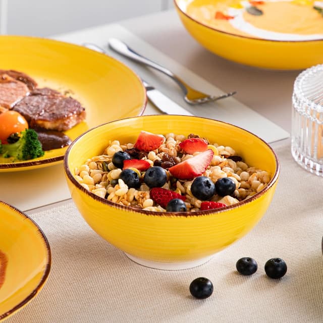 Thumbnail 6 de Vancasso Bonita Steingut-Tafelservice für 6 Personen (24-teilig, spirales Design)