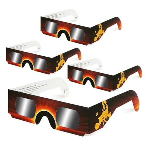 Detalle de QIWEI QW-SOZ5 eclipse solar, pack de 4