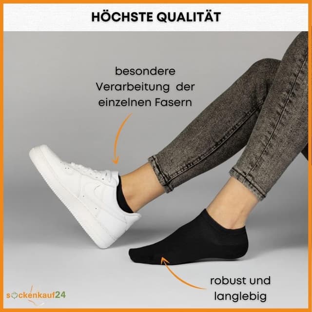 Detalle de Premium Sneaker Socken 10 Paar aus Baumwolle