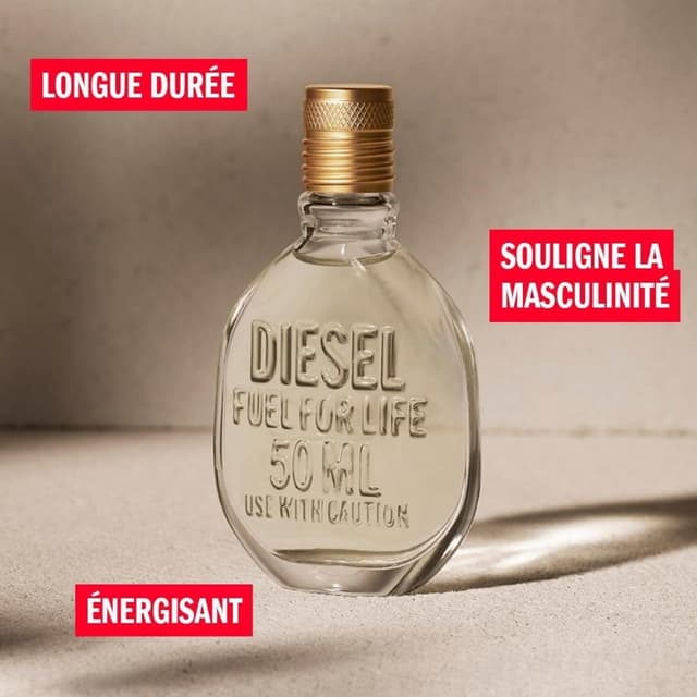 Detalle de Diesel Fuel for Life Pour Homme — Eau de Toilette en spray vaporisateur, 125 ml