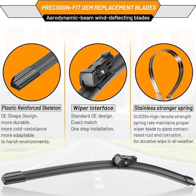 Detalle 2 de OEM Windshield Wiper Set 26+22+12