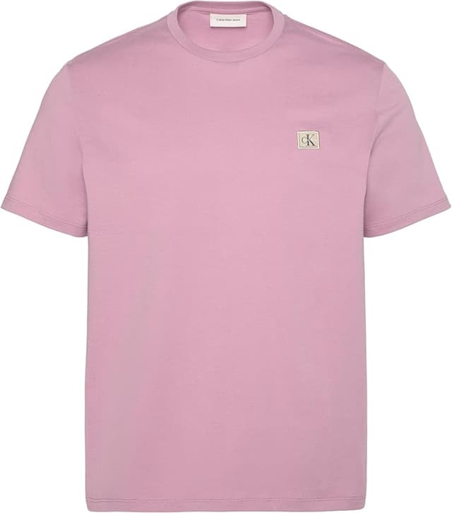 Detalle de Calvin Klein SS Badge 30S Jersey Classic tee Camiseta rosa M