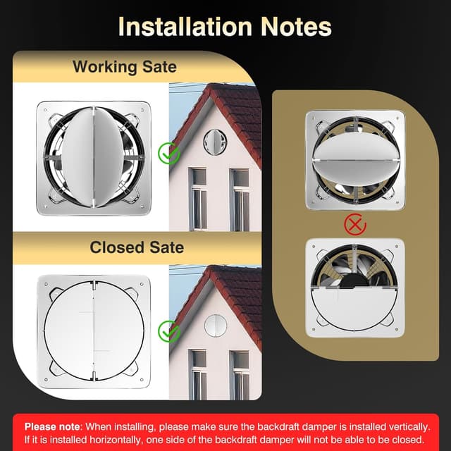 Thumbnail 6 de FanGoFast 250mm Abluftventilator 1680 m³/h