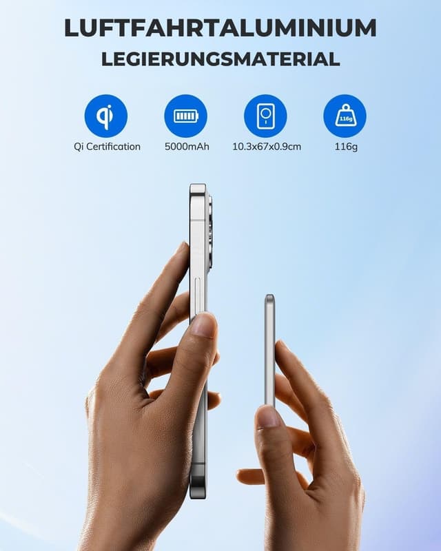 Thumbnail 6 de Hichain Magnetische Powerbank 5000mAh