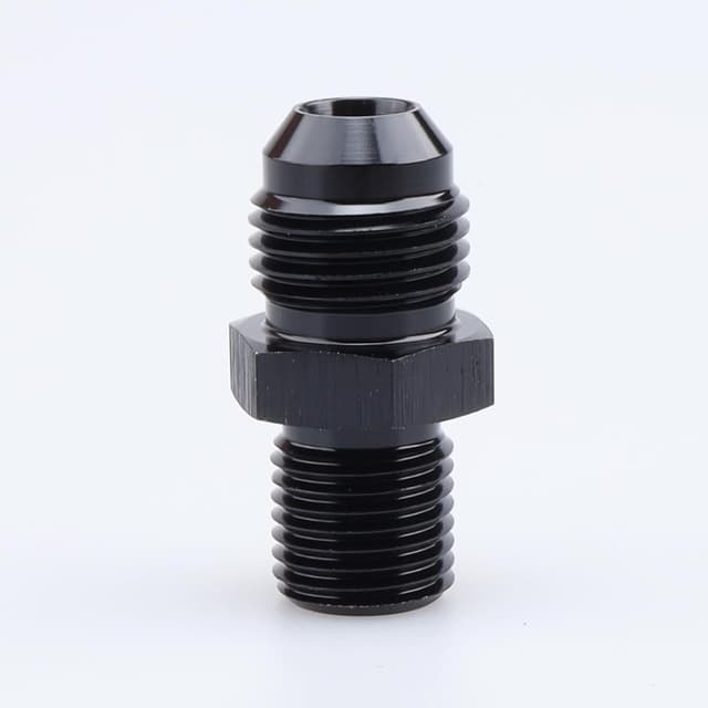 Detalle 2 de AC Performance male M16 x 1.5 to -6 AN flare adapter (6061-T6 aluminium, black)