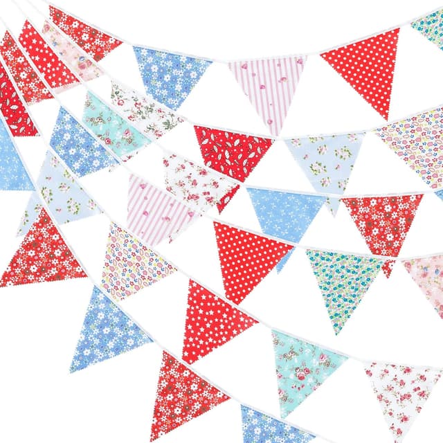 Thumbnail 6 de G2PLUS G2PLUS 12M Floral Fabric Bunting Banner
