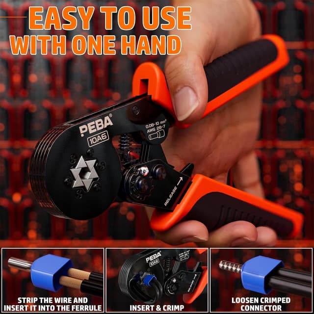 Thumbnail 5 de PEBA Kit Crimpadora 0,08-10,0 mm² alicates crimpado