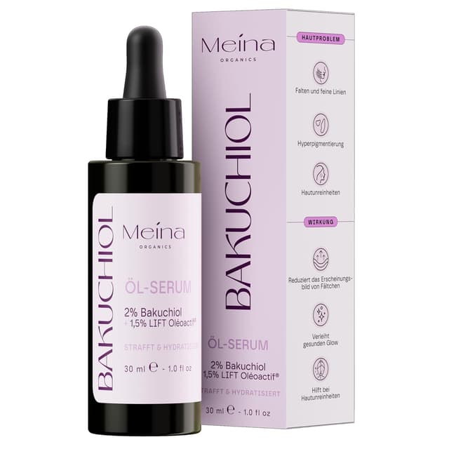 Detalle de Bakuchiol Öl Serum 2% mit 30 ml Meina