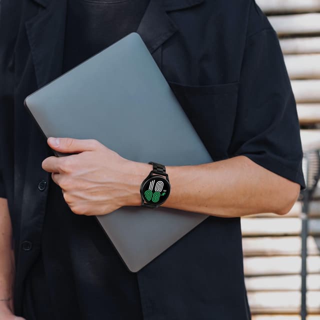 Detalle de Suuira cinturino in acciaio inox per Samsung Galaxy Watch 6/5/4 e Classic (40/44/43/47/45/46/42 mm) con strumento incluso