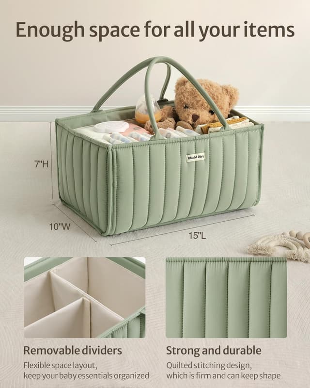 Thumbnail 2 de Blissful Diary Baby Diaper Caddy Organizer