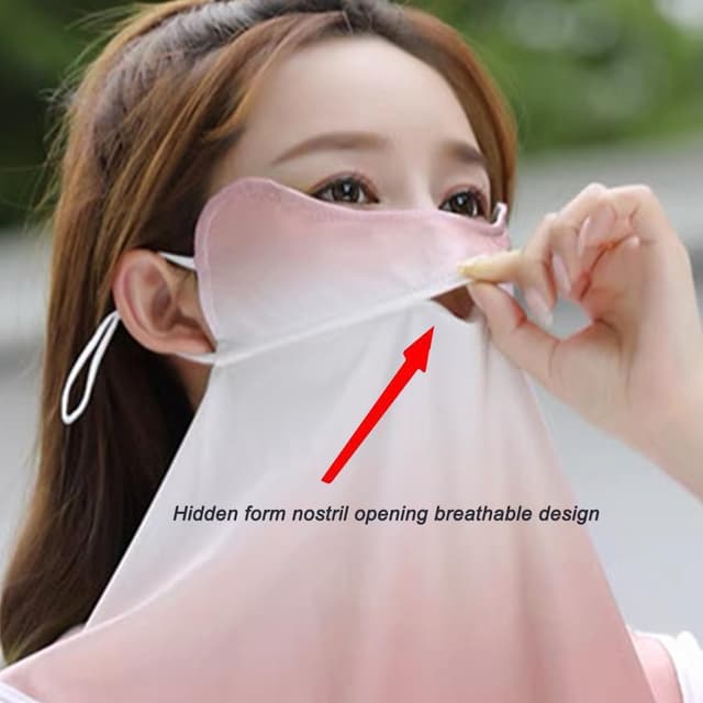 Detalle de ALMLWIAJ UPF 50+ Sun Face Mask