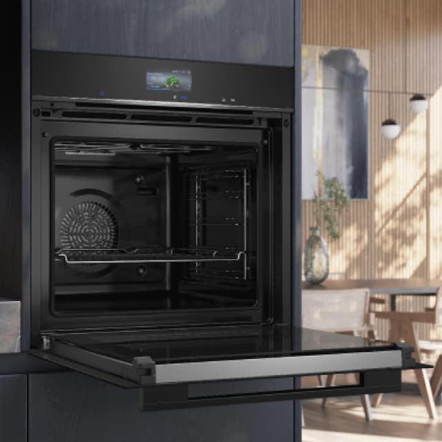 Detalle de Siemens perfectCooking 4D Plus HB776G1B1 con pirólisis y Home Connect (reacondicionado grado C)