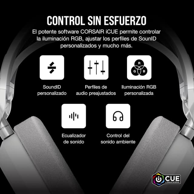 Thumbnail 7 de Corsair HS80 MAX Wireless: Auriculares Gaming Multiplataforma