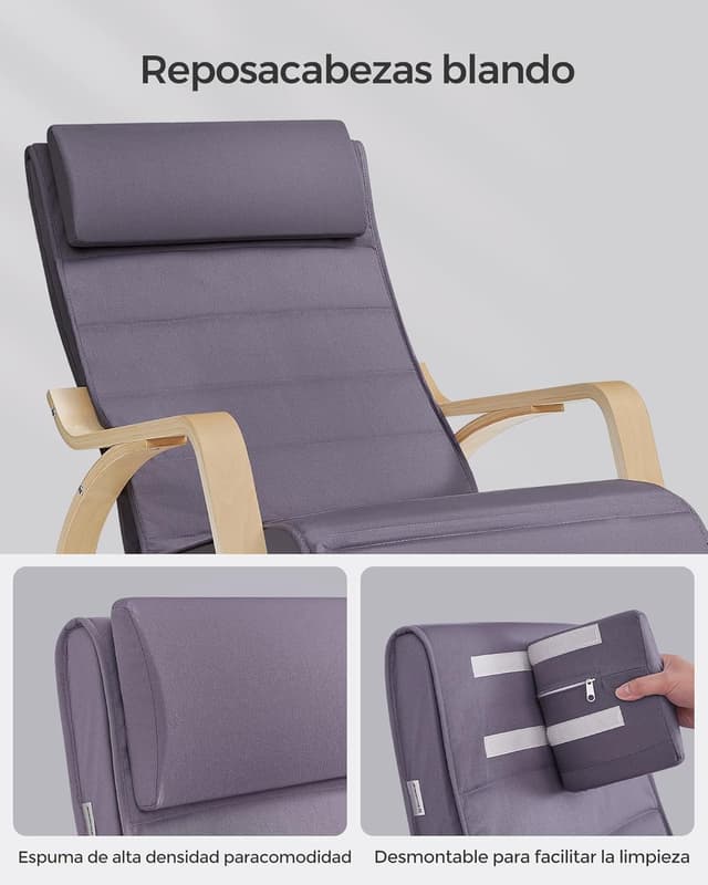 Thumbnail 6 de SONGMICS Silla Mecedora LYY010G01 150 kg