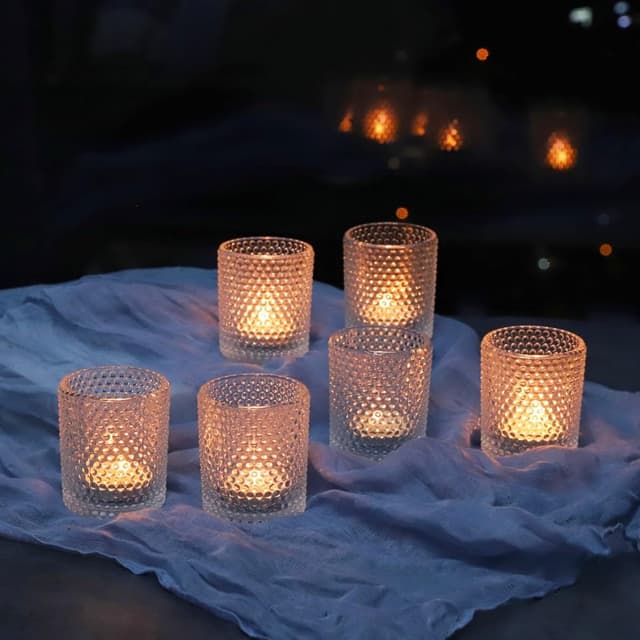 Detalle 2 de Vohocandle Bubbles Teelichtglas 12er-Set