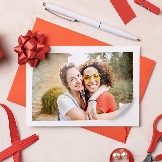 Detalle de Evergreen Goods 20 Sheets A4 White Glossy Printable Photo Sticker Paper