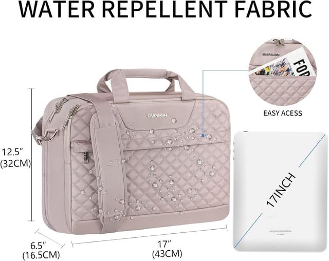 Detalle de EMPSIGN Borsa da Lavoro Porta PC 17" Rosa