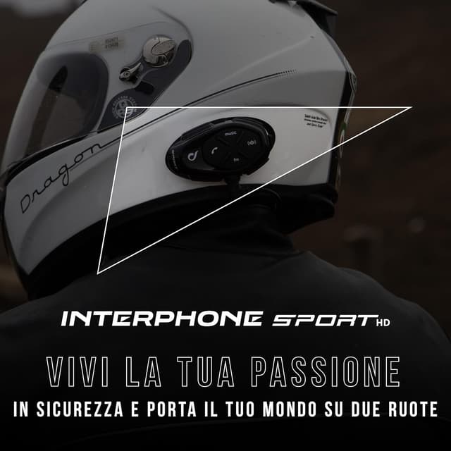 Detalle 2 de INTERPHONE SPORT HD Interfono da casco doppio 1 km