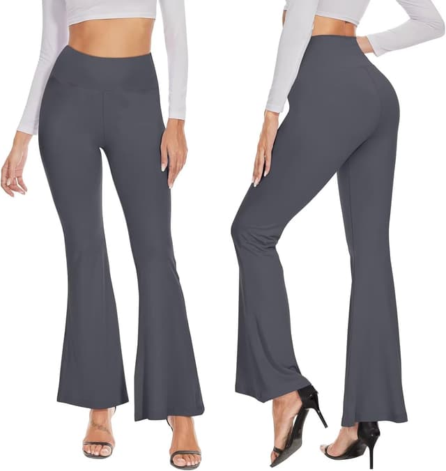 Detalle de TNNZEET Flared Leggings for Women: High-Waisted Yoga Pants with Pockets