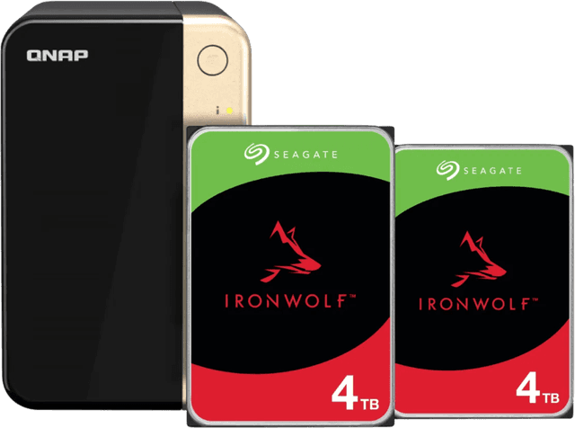 Detalle de QNAP TS-264-8G mit 8 TB Speicher